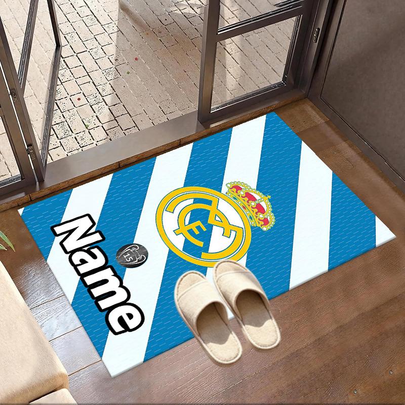 Custom Name Personalized Football team Print Carpet, Versatile Home Decor Rug, for Playroom, Apartment, Balcony, Entryway, Hallway Gift