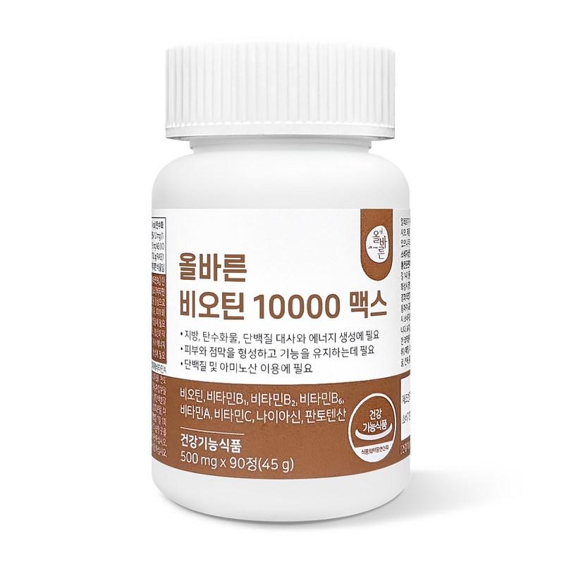 Correct Health Food Биотин 10000, 90 таблеток, 1 штука