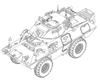 Trumpeter 1/72 LAV-150 Commando Armored Vehicle with 90mm Cockerill Gun, Plastic Model Kit 07443 (Combat Vehicle)