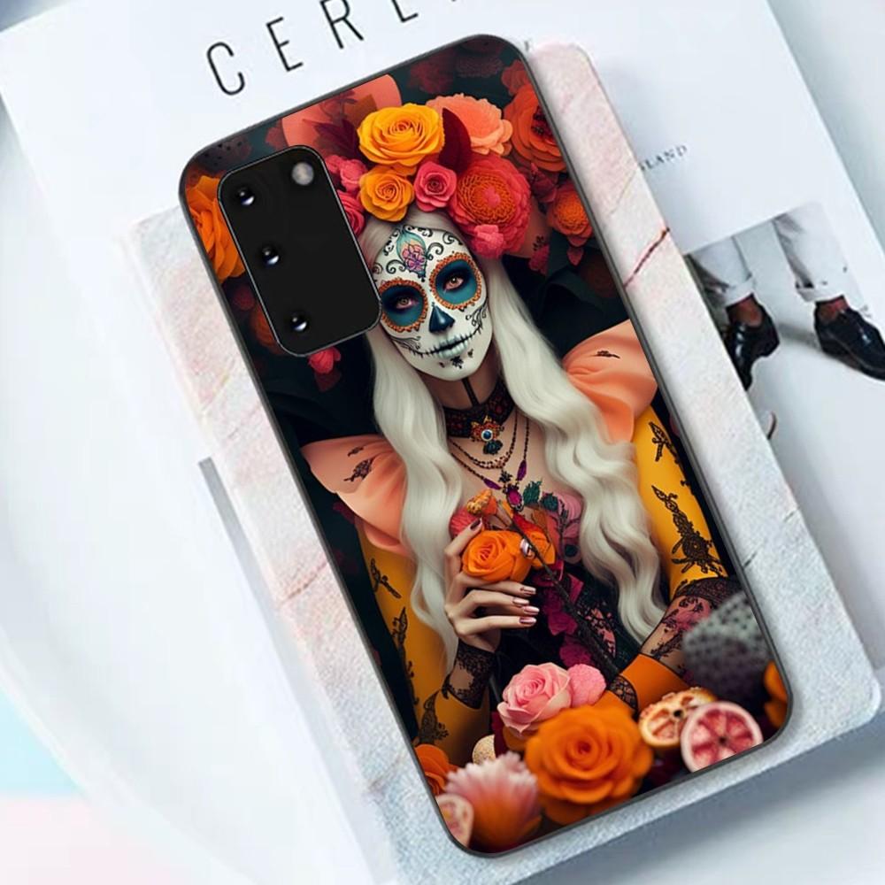 Чехол для телефона Catrina Красивая Девушка Роза Череп для Samsung S 9 10 20 21 22 23 30 23 24 Plus Lite Ultra FE S10lite Fundas