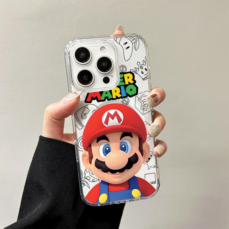 Магнитный чехол Super M-Marios Bros для Samsung Galaxy S25 Edge S24 S23 S22 S21 Ultra Plus FE A56 A55 A54 A36 A35 A26 A16