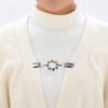 Fashion Gift Charm Shiny Rhinestone Blouse Collar Pin Brooches Women Shawl Clip Cardigan Duck Clip