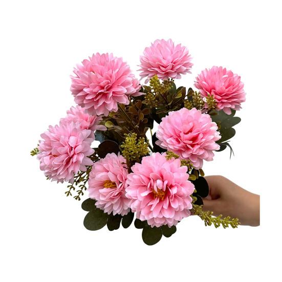 Искусственный букет хризантем, искусственные цветы с гибкими стеблями, реалистичные искусственные цветы для дома, свадьбы