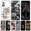 Чехол для телефона для Xiaomi Mi Poco X7 X6 X5 NFC X3 Pro 17 15T 15 14T 14 13T 11 12 13 Lite Прозрачный ТПУ Чехол Жесткий Розовый Фиолетовый Череп