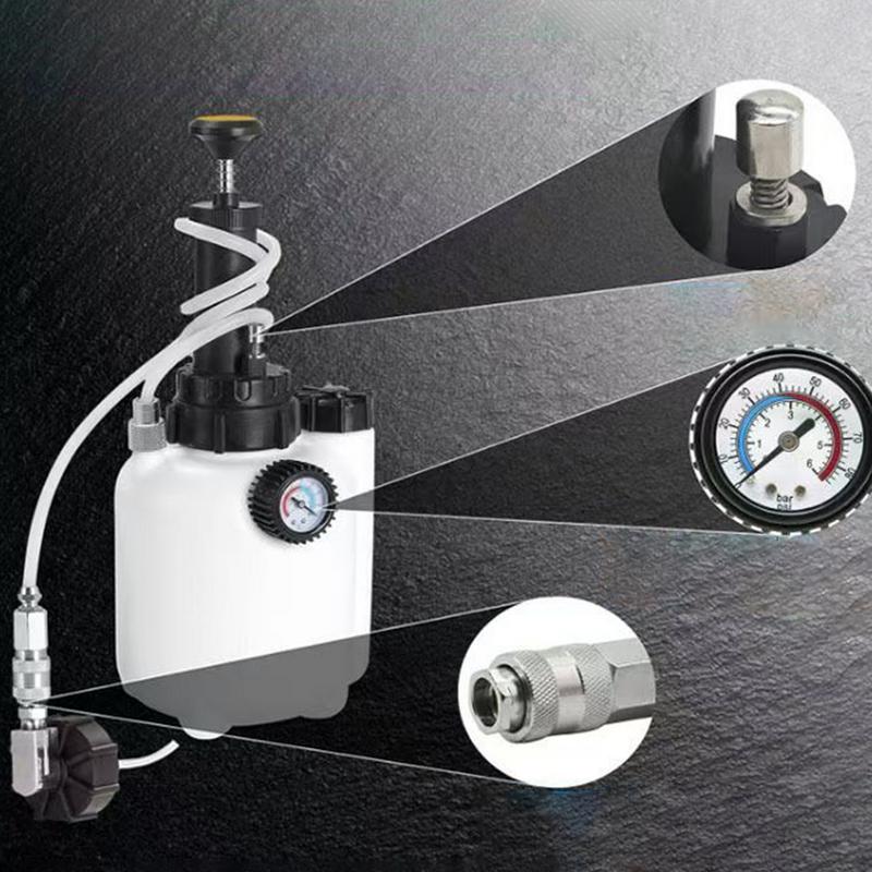 3L Car Manual Brake Fluid Bleeder Kit Vacuum Brake Pressure Fluid Pump Professional Brake Flush Machine Pneumatic Brake Bleeder