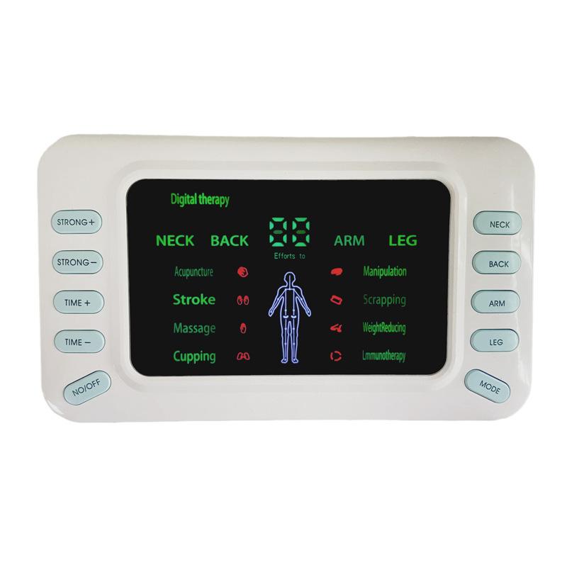 Frequency Charging Dual Output Digital Meridian Physiotherapy Instrument Lumbar Neck Cervical Spine Acupuncture Electrotherapy Pulse Massager