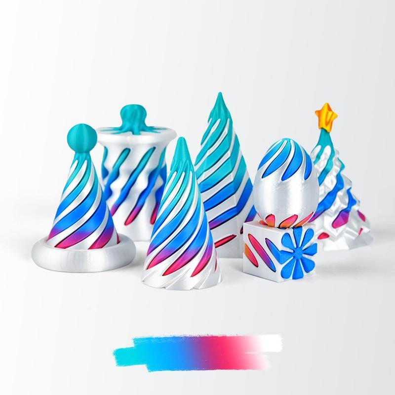 Игрушки, напечатанные на 3D-принтере Настольный аксессуар 3D-печатная вращающаяся пирамида Трехмерная пирамида Вращающееся измерение Аксессуар для комнаты