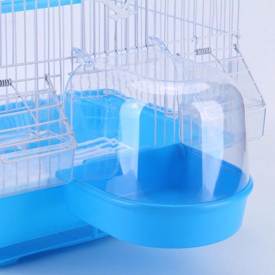 Easy To Clean Transparent Bird Bath Cage Convenient Bath Bathroom for Small Birds