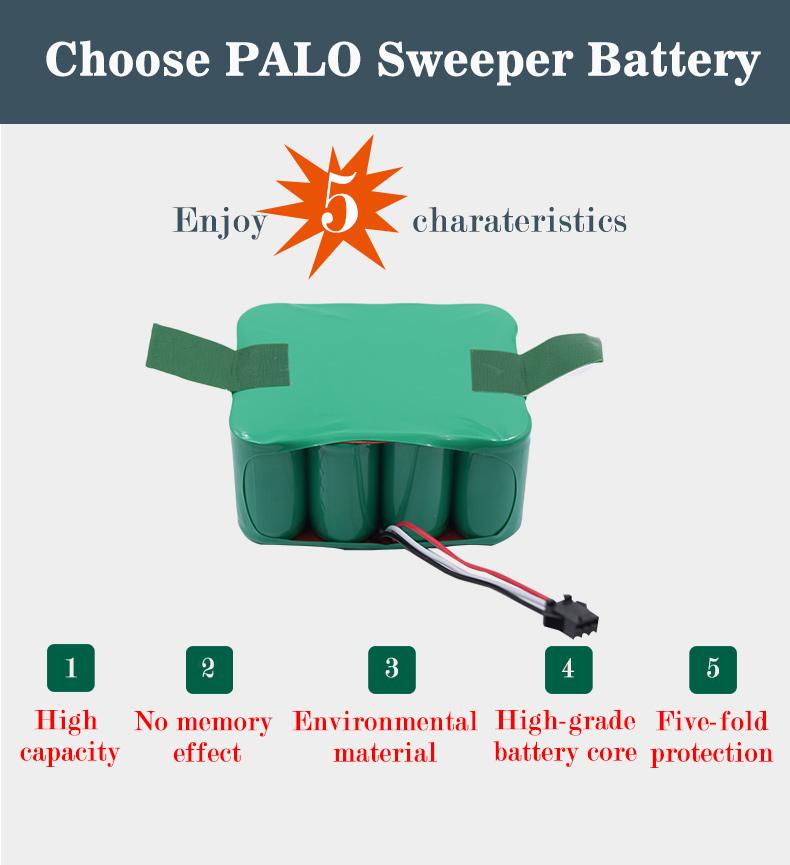 PALO 14.4v 3500mAh Ni-MH Vacuum Cleaner Battery for KV8 Cleanna XR210 XR510 Series XR210A XR210B XR210C XR510A S350 Z520 S530