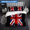 3PCS British Flag Artwork Bedding Set 2D Printing (Includes 1 Duvet Cover + 2 Pillowcases Coreless), Bedroom decor,Fan gift