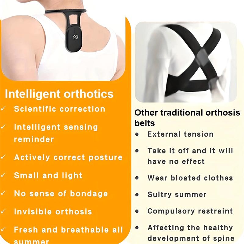 Умный корректор осанки Напоминание о спине Коррекция горба на шее в реальном времени Научный мониторинг осанки для взрослых и детей