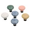 Pull Handles Door Knob Single Hole Cabinet Knob Relief Ceramic Knob  Cupboard