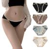 Tobewell Sexy Cute Cute Set of Size Women's Low-Rise Panties, 100% Cotton, Briefs/Regular Panties, Women's Underwear, Panties, Butt-Shaping, 4, L/A