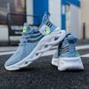 Модные мужские новые оригинальные кроссовки дышащие уличные на платформе противоскользящие модные теннисные шнурки легкие повседневные сетчатые туфли кроссовки