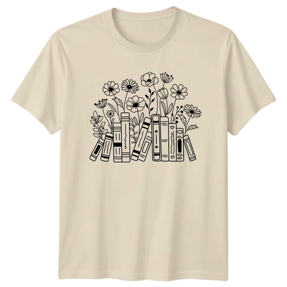 Where Books Bloom And Ideas Unisexs TShirt Botanical Mothers Day Gift For Her