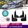 For Toyota Rush Daihatsu Terios F800 2017~2022 Front Rear Wheels Splash Mud Guards Mudflap Mudguard Fender Car Accessories