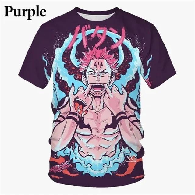 Summer Men Chilren T Shirt Japanese Anime Jujutsu Kaisen 3D Printed T Shirts Casual Fashion Streetwear Tees Tshirt Kids Boys Top