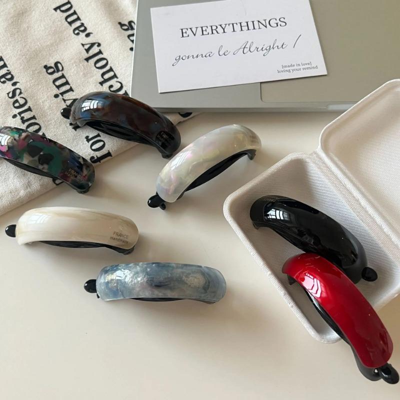 Ацетатная заколка-банан, заколка-твист, корейская новая заколка для хвостика, простая большая нескользящая заколка для волос, головной убор, аксессуары для волос для девочек и женщин