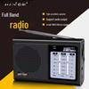Портативное FM-радио для пожилых людей, полный диапазон, с перезаряжаемой батареей