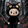 17 см Для костюма Labubu Косплей Сменный Ручной работы Черный Кот Плюшевый Набор Юбка Кукла Labubu Костюм