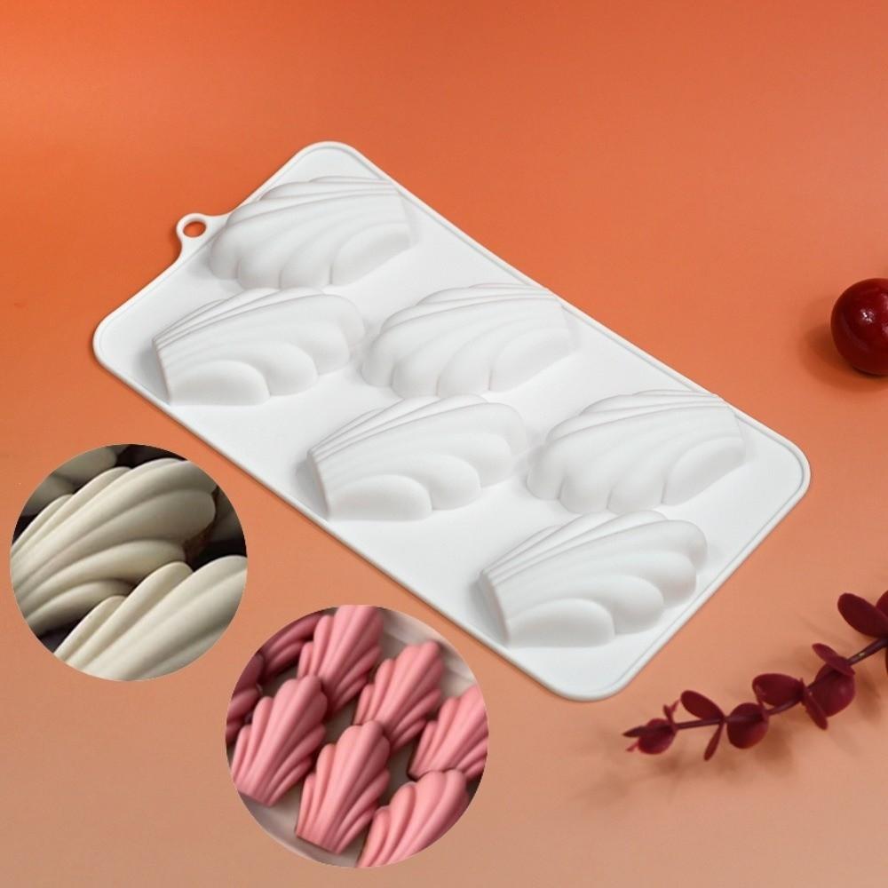 Silicone Material Baking Mold 6-Cavity Dessert Mold Easy Release Pudding Mold Bread Making