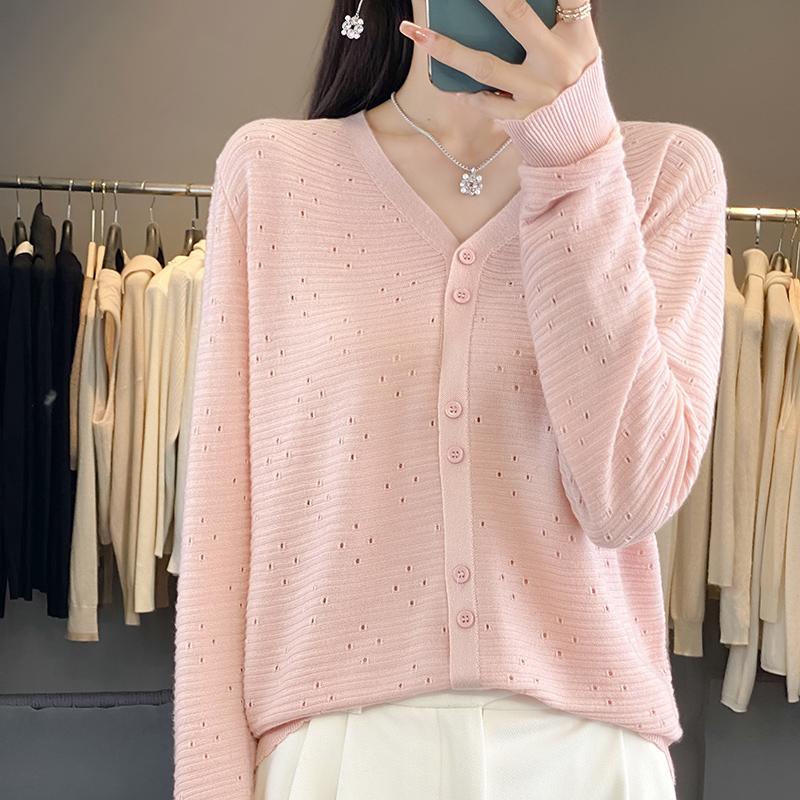 Женский легкий кардиган из 50% шерсти и 50% шелка Mulberry — универсальный трикотаж на все 4 сезона для комфорта и стиля в любое время года