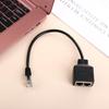 Connector Gigabit Ethernet Splitter RJ45 Ethernet RJ45 1 Male to 2 Female Lan Network Extension