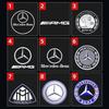 FFYE5 Car Door Projector Lamp LED Welcome Lights Mercedes Benz GT W203 W204 W221 MABACH S Class C207 A207 W240 W210 W209 W208