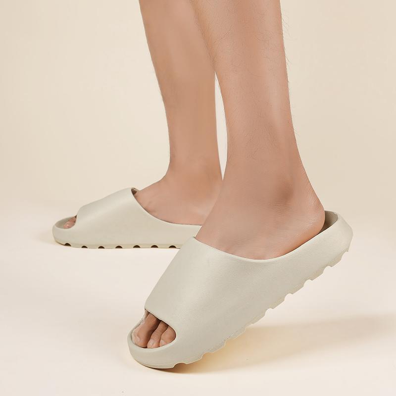 Модная однотонная летняя домашняя обувь унисекс, уютные шлепанцы для пар, гибкие мягкие сандалии для мужчин и женщин, тапочки, домашние шлепанцы