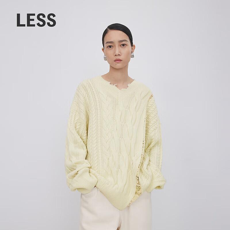 СВИТЕР ПУЛОВЕР ИЗ СМЕСИ КАШЕМИРА С V-ОБРАЗНЫМ ВЫРЕЗОМ ОСЕНЬ 2023