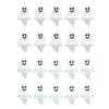 20 Pcs Mini Ghost Ornaments Sitting Ghost Miniatures Halloween Screaming