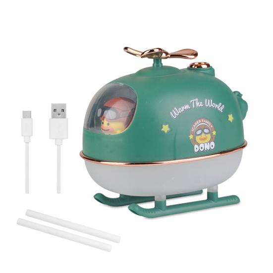 Cute Duck Pilot Airplane USB Humidifier 300ml Portable Personal Cool Mist Humidifier with Colorful Night