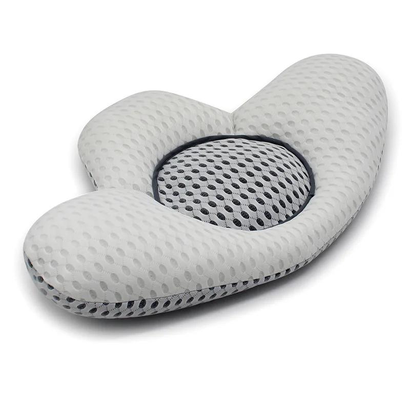 Подушка для поясницы с быстрым отскоком улучшает осанку позвоночника во время сна, удлиненная подушка для поясницы из гречневой шелухи, функциональная подушка для спальни