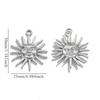 5 PCS Stainless Steel smirk Sun Launch Heart Pendant for Jewelry Connector Earring Making Supplies DIY Accessories Wholesale