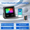 15W Intelligent Bluetooth LED Flood Light APP Controls Outdoor Courtyard Lighting Lamp Dimmable RGB Floodlight