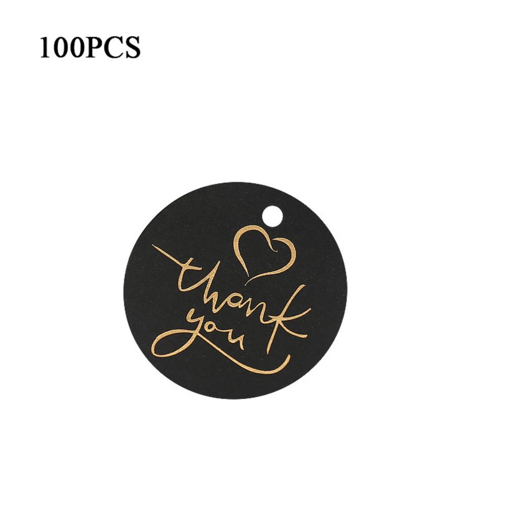 4.5X4.5cm Round Hang for Wedding Birthday Party White Thank You Tag Lables Gift Decoration Thank You Card