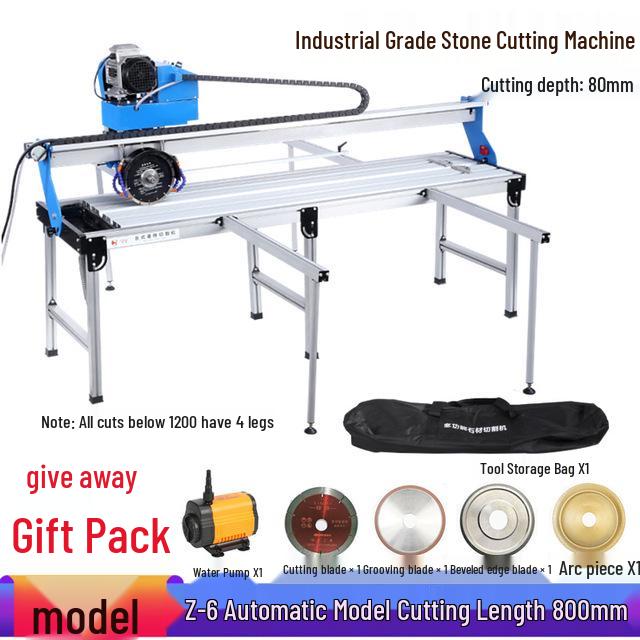 Industrial Heavy-Duty Automated Tile Cutting, Grinding, and Chamfering Machine