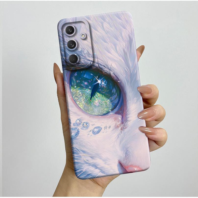 Чехол для телефона Samsung Galaxy M35 5G Бампер Силиконовый Ударопрочный Красивый Чехол с Бабочками и Цветами для Galaxy M 35 M55 Funda