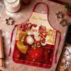 Смешные рождественские фартуки Аксессуары для инструментов Праздничный фартук для вечеринки для мужчин женщин пекарей жены мужа семьи выпечки садоводства шитья