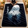 Flannel BlanketGeralt Warm Soft Throw Blanket for Indoor Sofa Bed Living Room Use