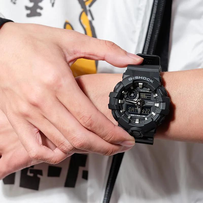 Casio Мужские Черные Часы GA-700-1B-