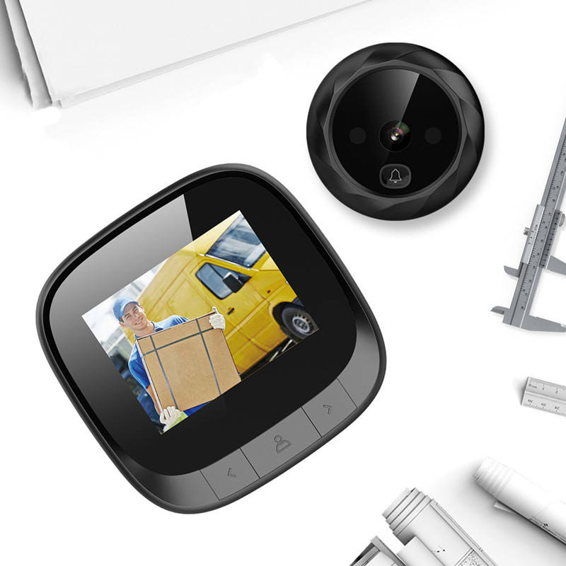 DD3 2.4" LCD Screen Electronic Door Viewer Bell IR Night Door Peephole Camera Photo Recording Digital Door Camera Smart Viewer