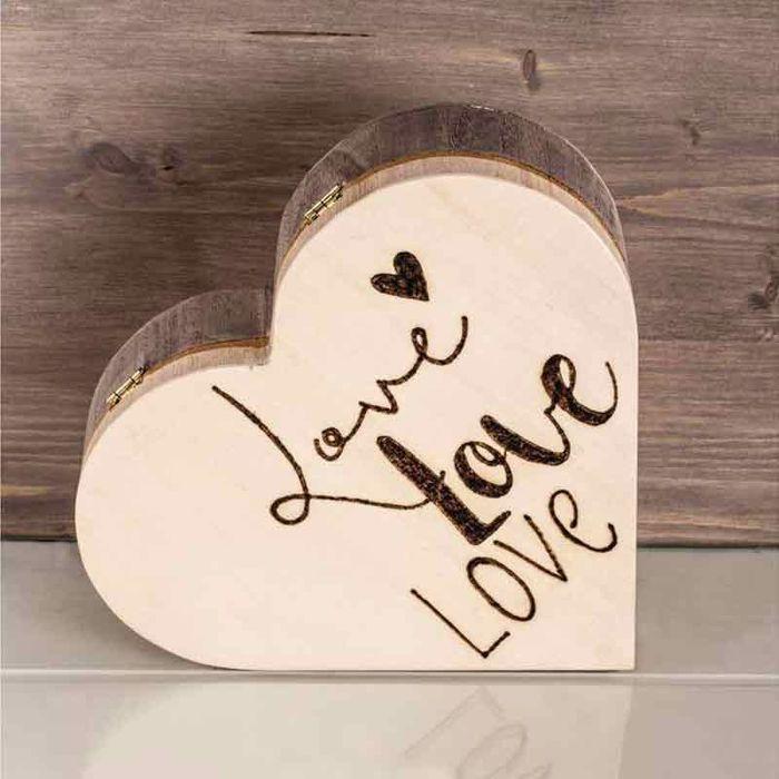 Rayher Hobby Rayher Wooden Box Cur, with Magnetic Clasp, 25.3x24x6cm, Natural - 62841505