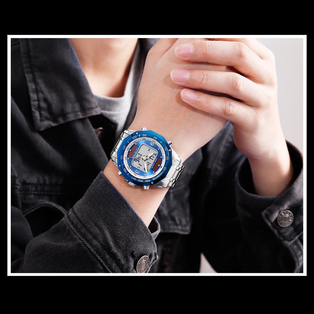 SKMEI 1493 Quartz Digital Electronic Men Watch Fashion Casual Outdoor Sports Male Wristwatch Dual