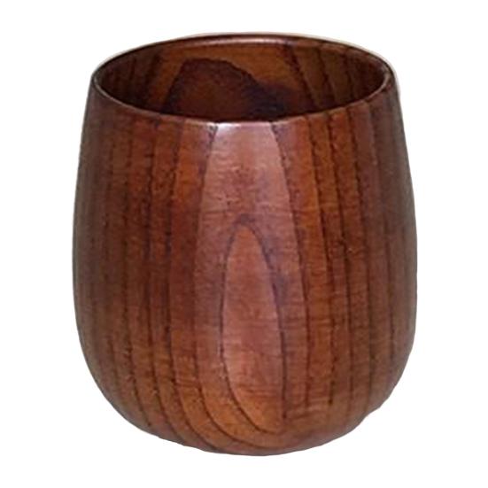 Wooden Water Cup Teacups Coffee Mug Vintage Drinking Cup for Tea Wine