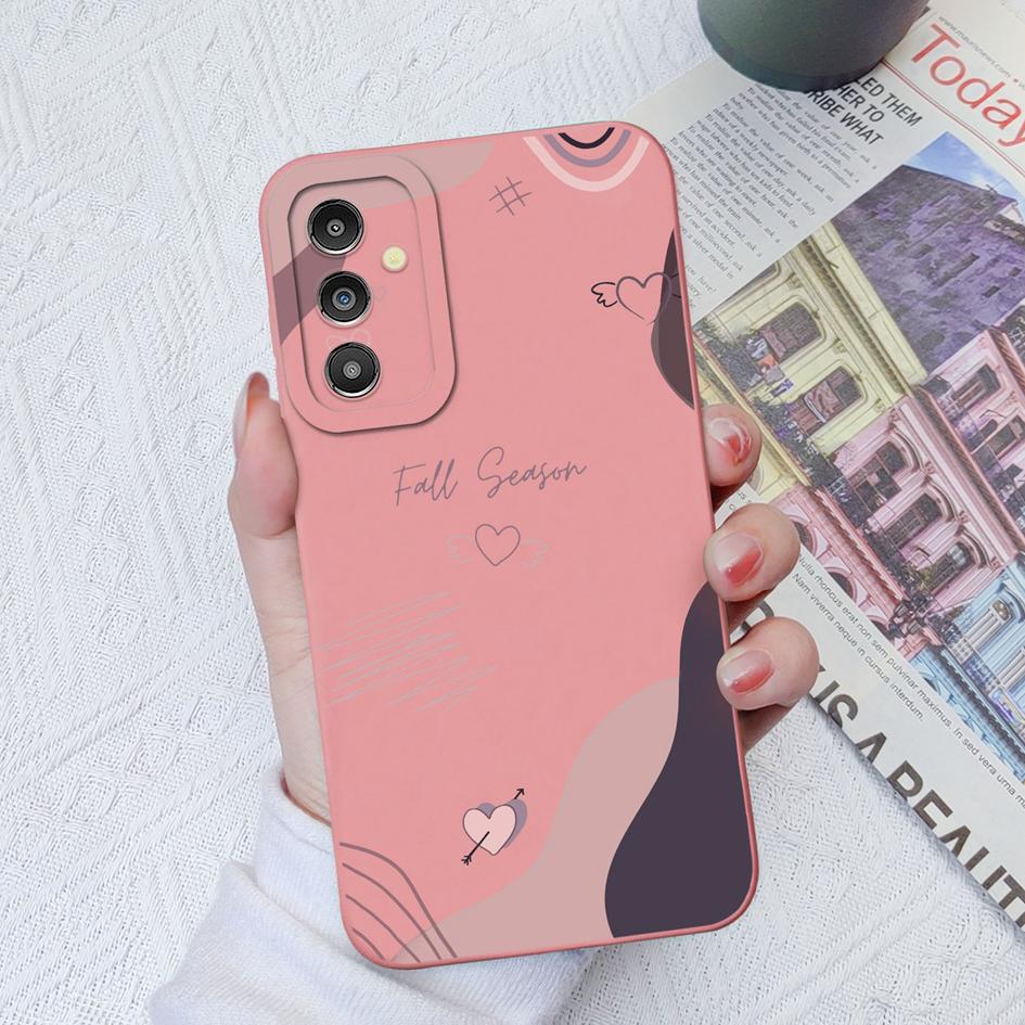 Чехлы с сердечками для Samsung Galaxy A13 A14 A31 A51 A71 A52 A12 M12 M14 M54, милый квадратный жидкий силиконовый чехол для Samsung, бамперы, Fundas Coque