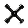 Zinc Zinc Alloy 1PCS Black Triangle Key for Train Electrical Elevator Cabinet Valve Cross Key Universal