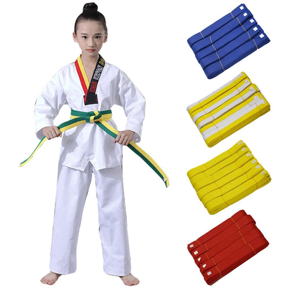 Children Gift Adults Kids Professional Sports Belt Martial Arts Stripe Taekwondo Belt Karate Judo