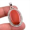 Natural Carnelian Gemstone Handmade 925 Solid Sterling Silver Pendant 1.50" K4l22