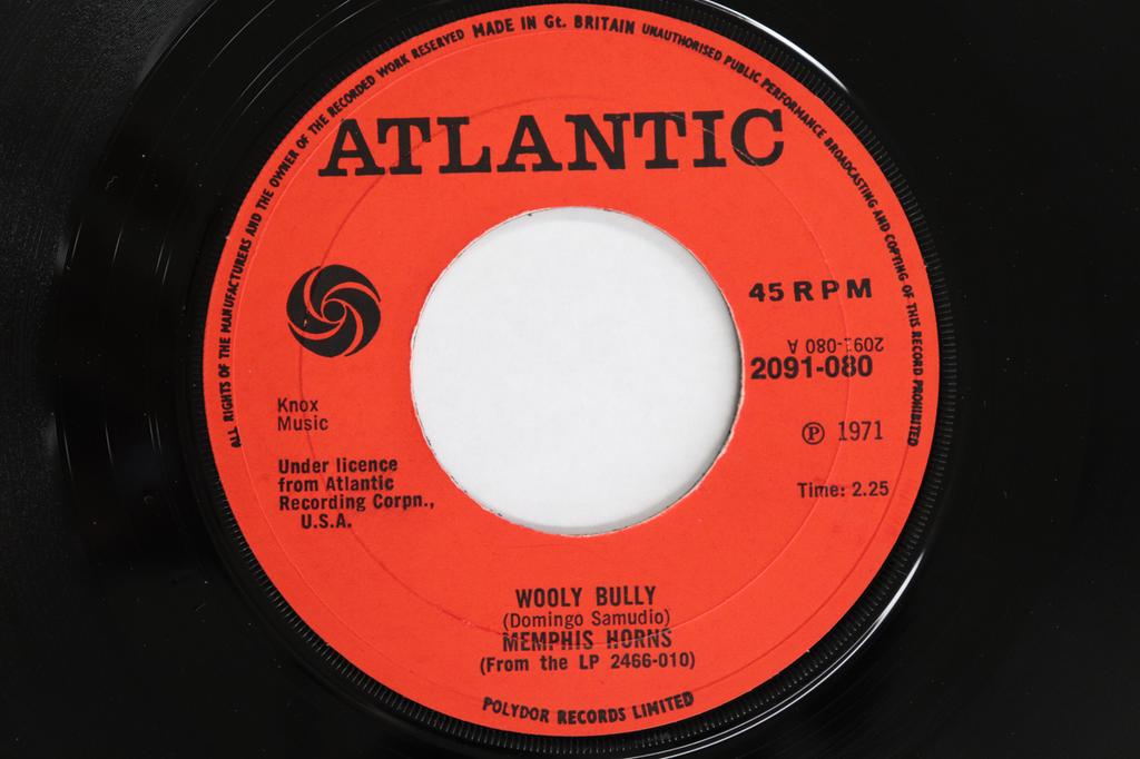 7inch Record MEMPHIS HORNS - Wooly Bully 2091080 ATLANTIC 1971 UK Soul/Funk Used